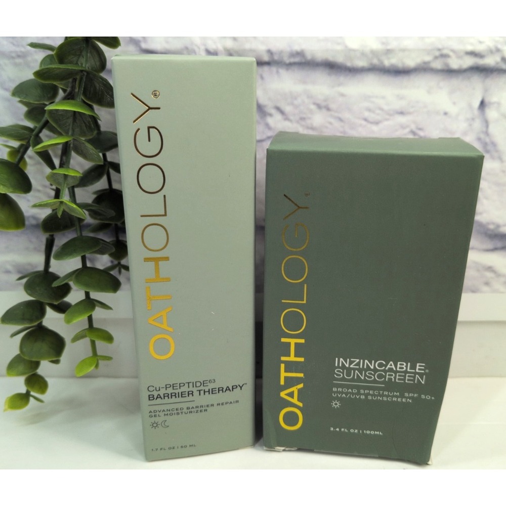 NIB LOT 2!🚨Oathology Inzincable Sunscreen 3.4oz‎ Exp 05/27 Cu-Peptide Barrier